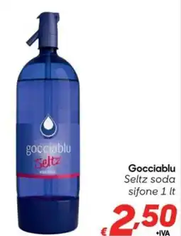 Pac Cash&Carry Gocciablu Seltz soda sifone offerta