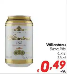 Pac Cash&Carry Willianbrau Birra Pils 4,7% offerta
