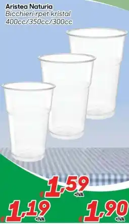 Pac Cash&Carry Aristea Naturia Bicchieri rpet kristal offerta