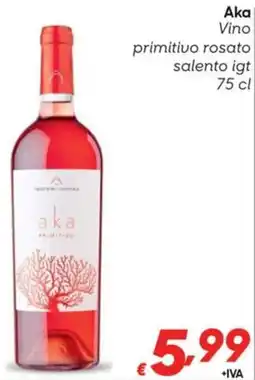 Pac Cash&Carry Aka Vino primitivo rosato salento igt offerta