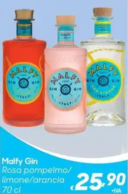 Pac Cash&Carry Malfy Gin Rosa pompelmo/ limone/arancia offerta