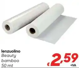 Pac Cash&Carry lenzuolino Beauty bamboo 50 mt offerta