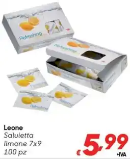 Pac Cash&Carry Leone Salvietta limone 7x9 100 pz offerta