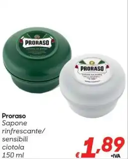 Pac Cash&Carry Proraso Sapone rinfrescante/ sensibili ciotola offerta