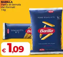 Coop BARILLA Pasta di Semola vari formati offerta