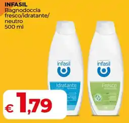 Coop INFASIL Bagnodoccia fresco/idratante/ neutro offerta