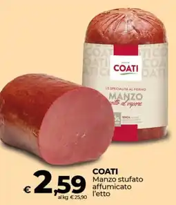 Coop COATI Manzo stufato affumicato offerta