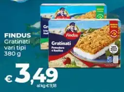 Coop FINDUS Gratinati vari tipi offerta