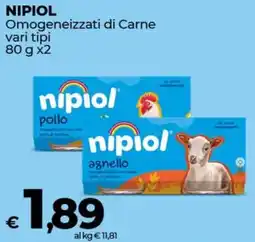 Coop NIPIOL Omogeneizzati di Carne vari tipi offerta