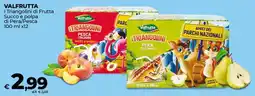 Coop VALFRUTTA I Triangolini di Frutta Succo e polpa di Pera/Pesca offerta