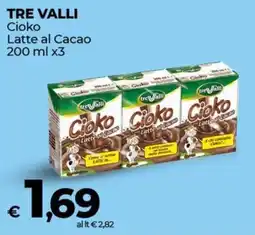 Coop TRE VALLI Cioko Latte al Cacao offerta