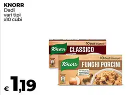 Coop KNORR Dadi vari tipi x10 cubi offerta