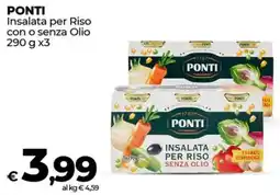 Coop PONTI Insalata per Riso con o senza Olio offerta