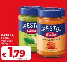 Coop BARILLA Pesto vari gusti offerta