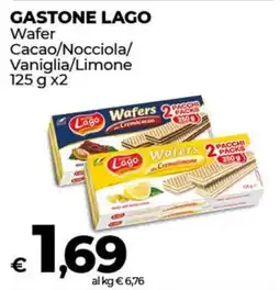 Coop GASTONE LAGO Wafer Cacao/Nocciola/ Vaniglia/Limone offerta