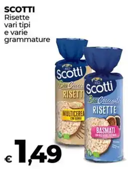 Coop SCOTTI Risette vari tipi e varie grammature offerta
