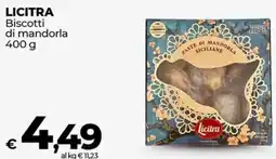 Coop LICITRA Biscotti di mandorla offerta