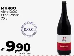 Coop MURGO Vino DOC Etna Rosso offerta