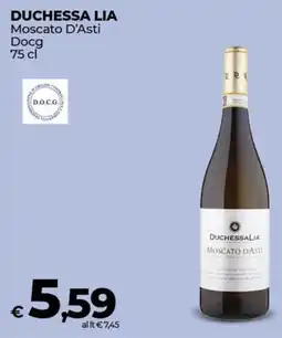 Coop DUCHESSA LIA Moscato D'Asti Docg offerta
