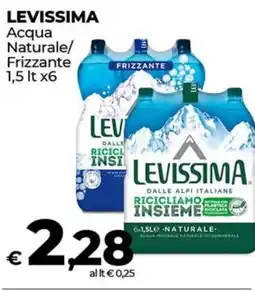 Coop LEVISSIMA Acqua Naturale/ Frizzante offerta
