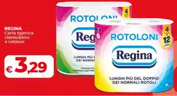 Coop REGINA Carta Igienica classica/eco 4 rotoloni offerta