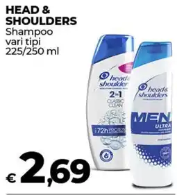 Coop HEAD & SHOULDERS Shampoo vari tipi offerta