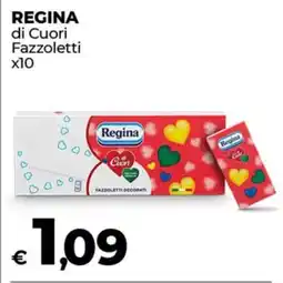 Coop REGINA di Cuori Fazzoletti x10 offerta
