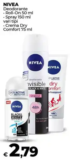 Coop NIVEA Deodorante Roll-On-Spray offerta