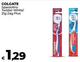 Coop COLGATE Spazzolino Twister White/ Zig Zag Plus offerta