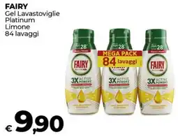 Coop FAIRY Gel Lavastoviglie Platinum Limone offerta
