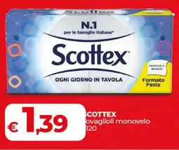 Coop SCOTTEX tovaglioli monovelo offerta