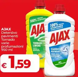 Coop AJAX Detersivo pavimenti Tornado varie profumazioni offerta