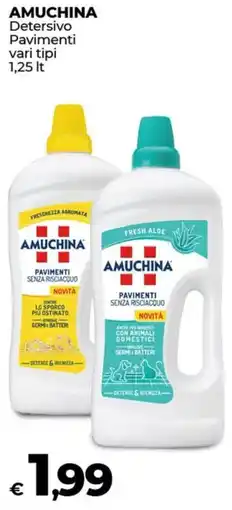 Coop AMUCHINA Detersivo Pavimenti vari tipi offerta