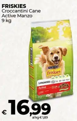 Coop FRISKIES Croccantini Cane Active Manzo offerta