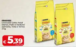 Coop FRISKIES Croccanti Gatto Adult Manzo, Pollo e Verdure/ Salmone offerta