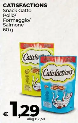 Coop CATISFACTIONS Snack Gatto Pollo/ Formaggio/ Salmone offerta