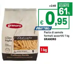 Iper La Grande Pasta di semola formati assortitigranoro GRANORO offerta