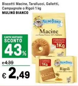 Iper La Grande Biscotti Macine, Tarallucci, Galletti, Campagnole o Rigoli MULINO BIANCO offerta