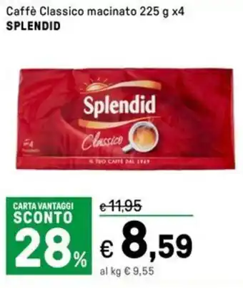 Iper La Grande Caffè Classico macinato SPLENDID offerta
