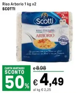 Iper La Grande Riso Arborio SCOTTI offerta