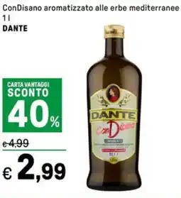 Iper La Grande ConDisano aromatizzato alle erbe mediterranee DANTE offerta