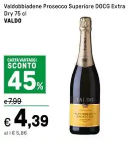 Iper La Grande Valdobbiadene Prosecco Superiore DOCG Extra Dry VALDO offerta