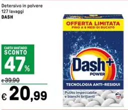 Iper La Grande Detersivo in polvere DASH offerta