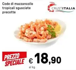 Iper La Grande Code di mazzancolle tropicali sgusciate precotte CRUSTITALIA offerta