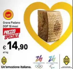 Iper La Grande Grana Padano DOP 16 mesi offerta