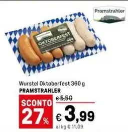 Iper La Grande Wurstel Oktoberfest PRAMSTRAHLER offerta