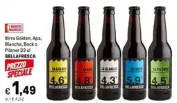 Iper La Grande Birra Golden, Apa, Blanche, Bock o Pilsner BELLAFRESCA offerta