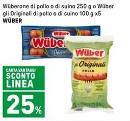 Iper La Grande Wüberone di pollo o di suino o Wüber gli Originali di pollo o di suino WÜBER offerta