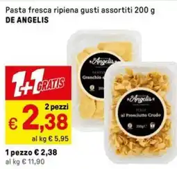 Iper La Grande Pasta fresca ripiena gusti assortiti DE ANGELIS offerta