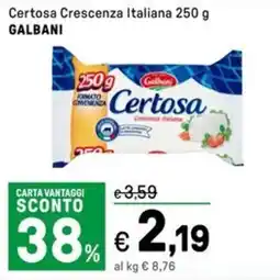 Iper La Grande Certosa Crescenza Italiana GALBANI offerta